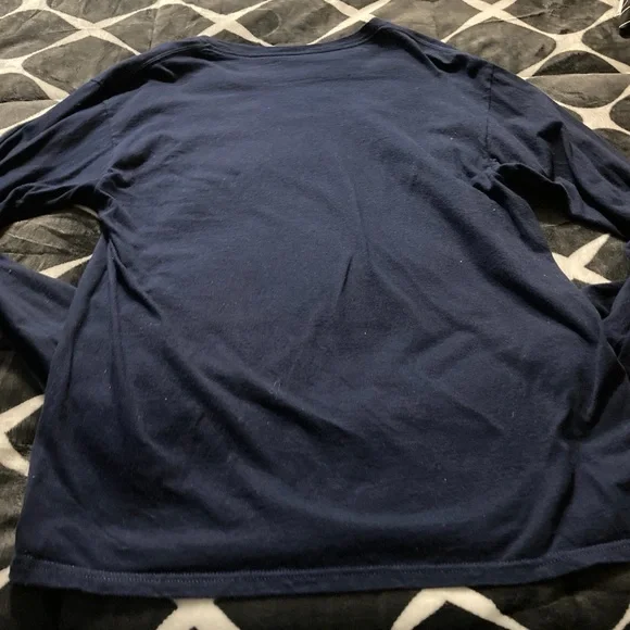 Navy Long Sleeve Graphic Tee - Picture 3 of 4